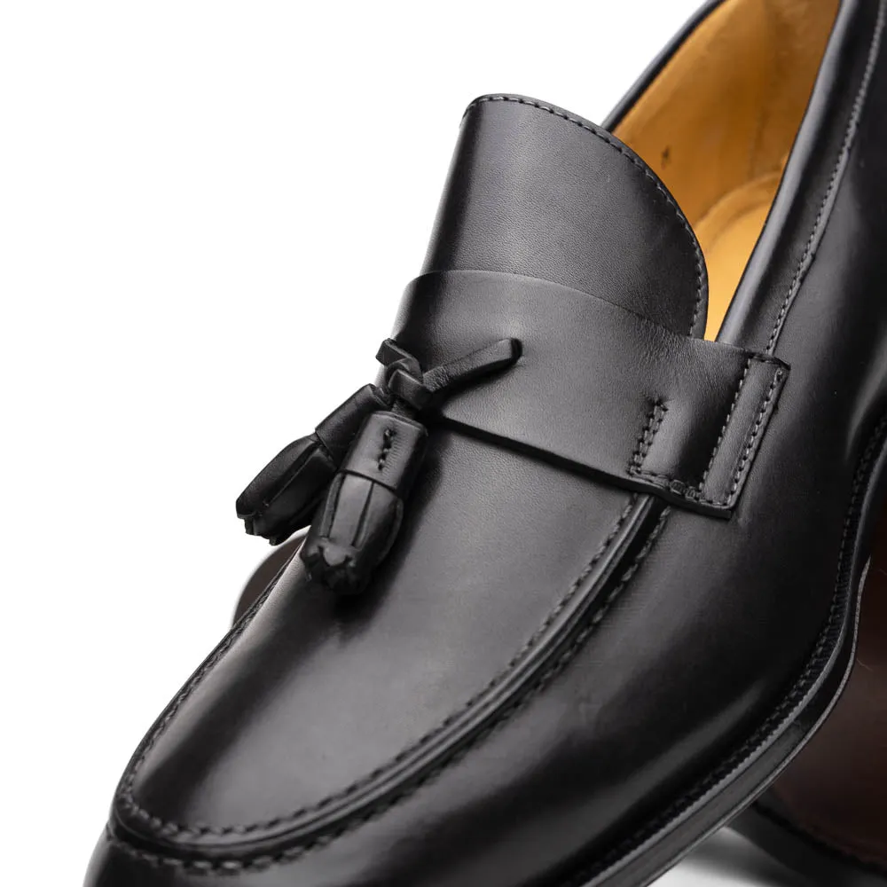 15-202-BLK COMO Italian Calfskin Black Size 8.5
