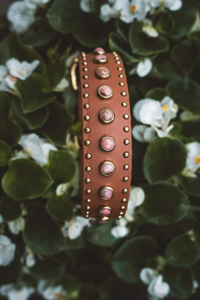 1.5" LETO Gemstone Buckle Collar