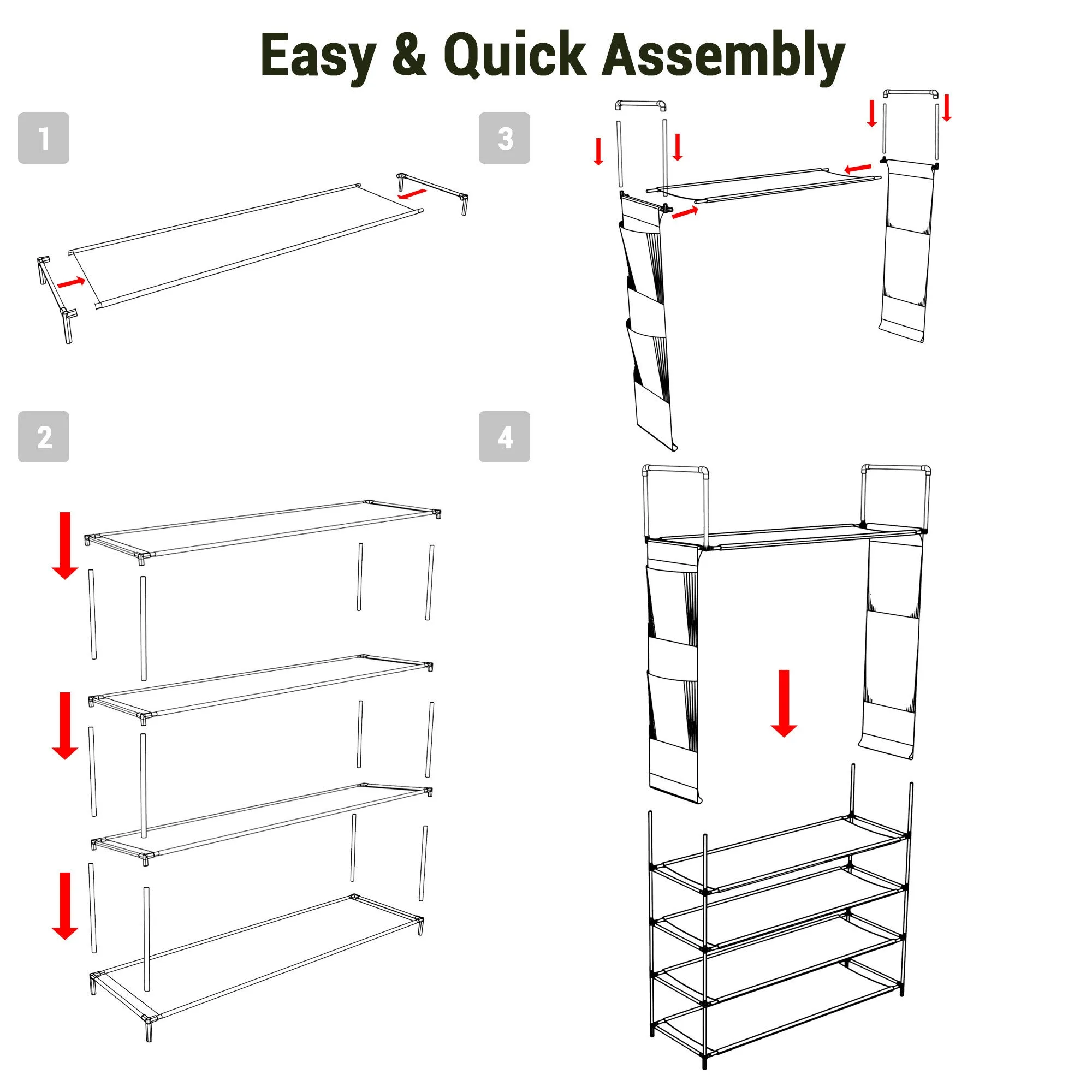 5 Tiers Shoe Rack