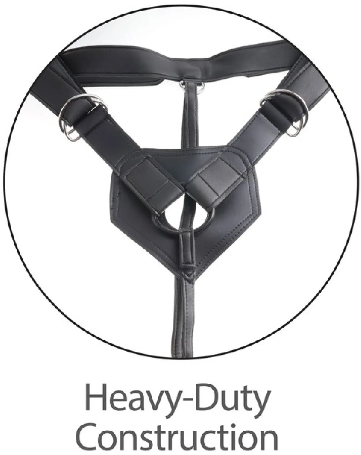 7" Uncut With Strap On Harness (Flesh)