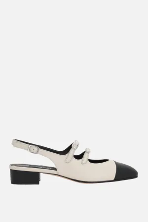 Abricot Bicolor Nappa Slingback Pumps