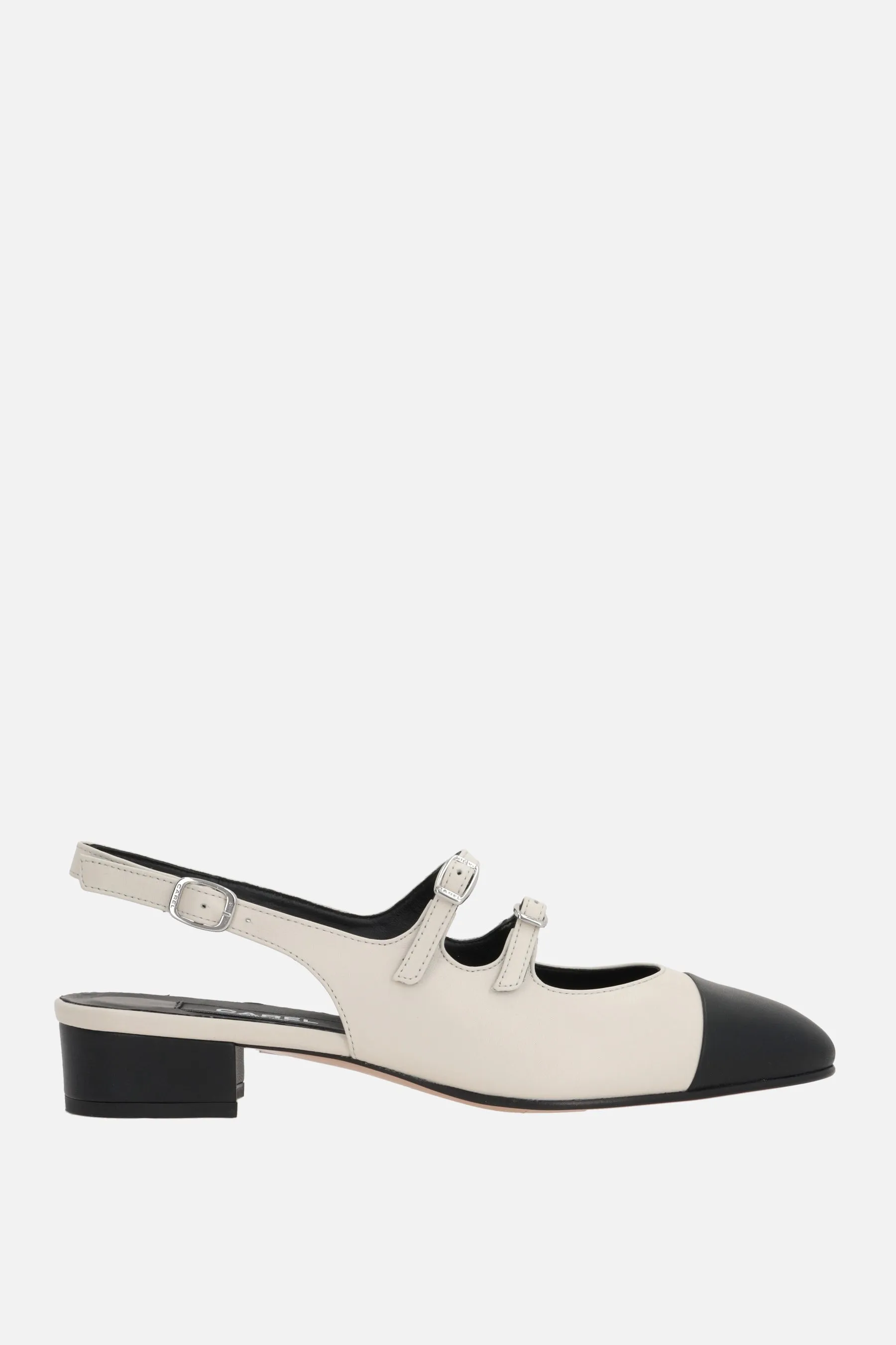 Abricot Bicolor Nappa Slingback Pumps