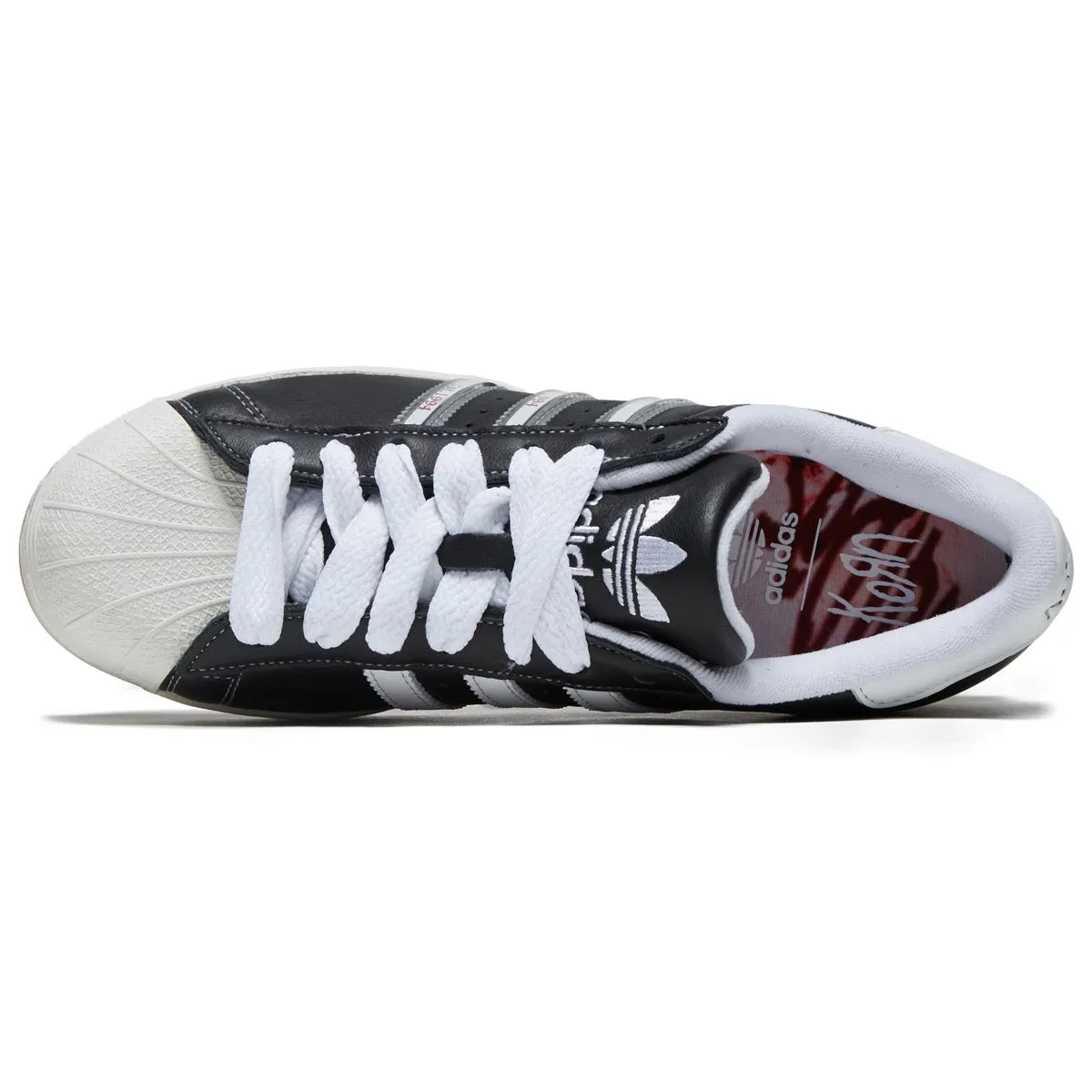 Adidas x Korn Superstar Shoes - Core Black/Translucent/Better Scarlet