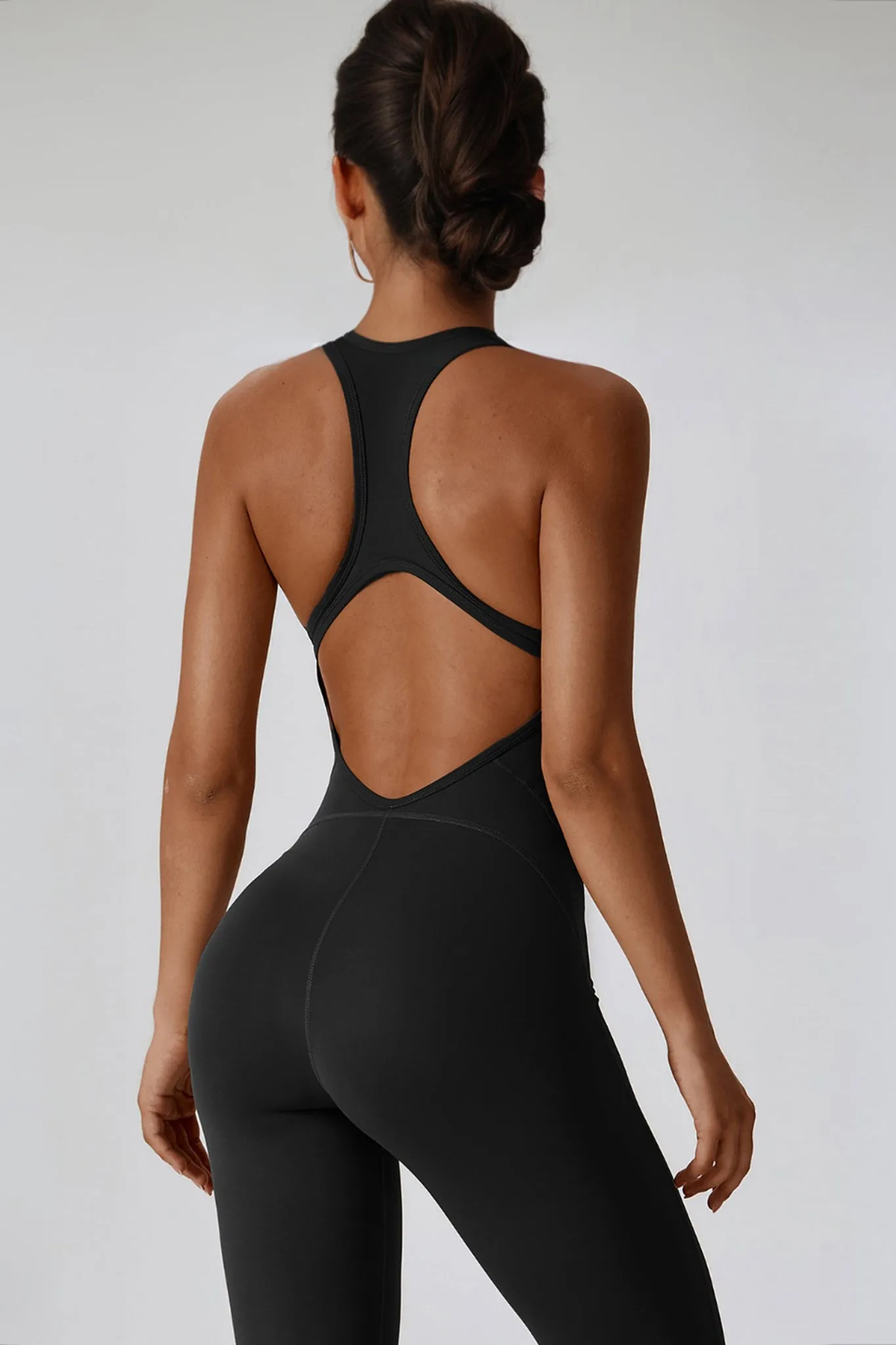 Aero Racerback Jumpsuit - Black