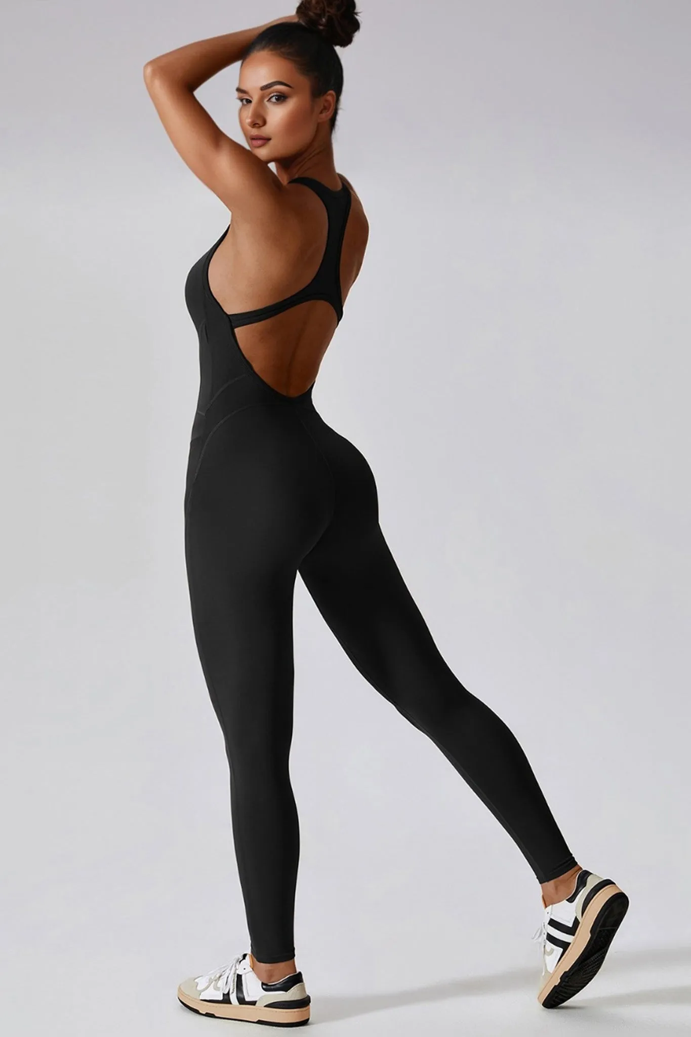 Aero Racerback Jumpsuit - Black