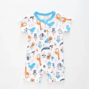 Baby Boys Animal Adventure Romper