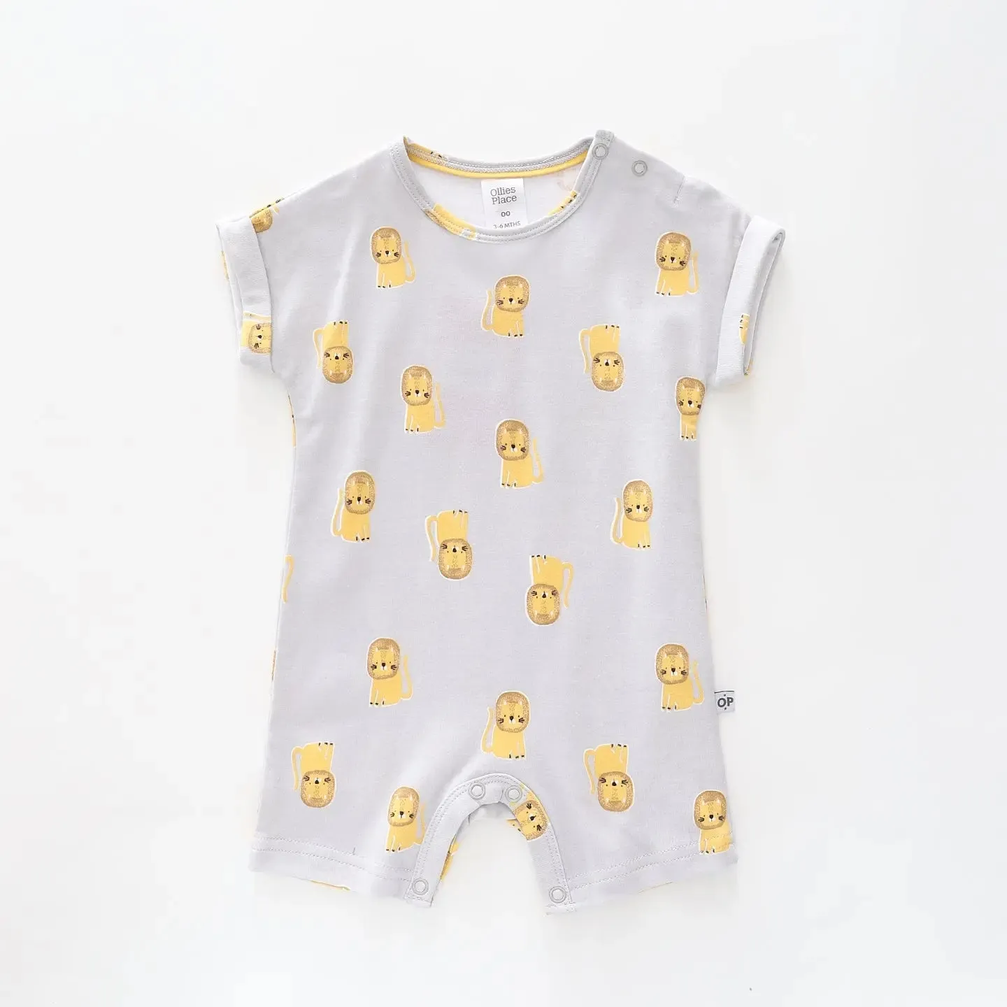 Baby Boys Lion Short Romper