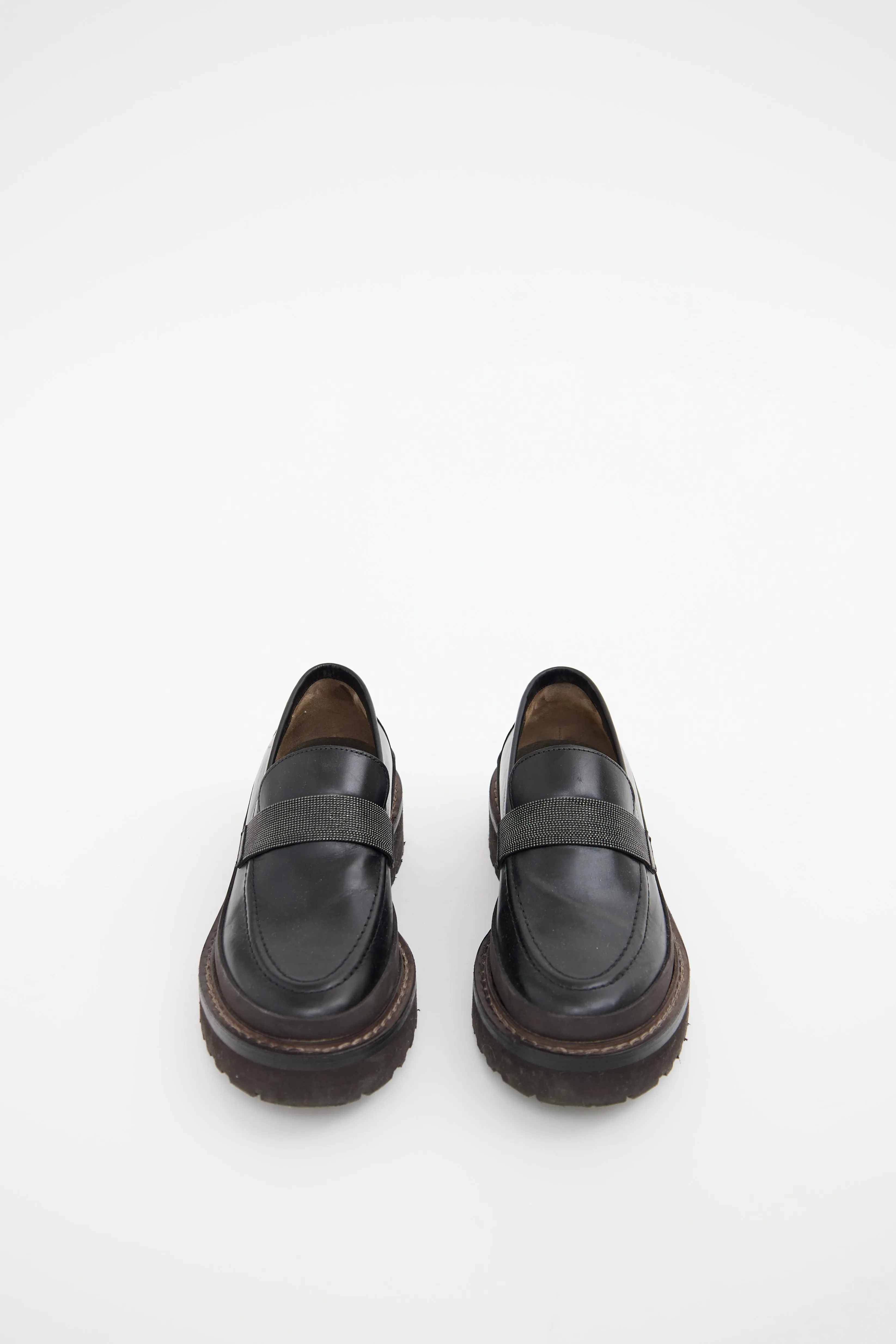 Black Monili Platform Loafer