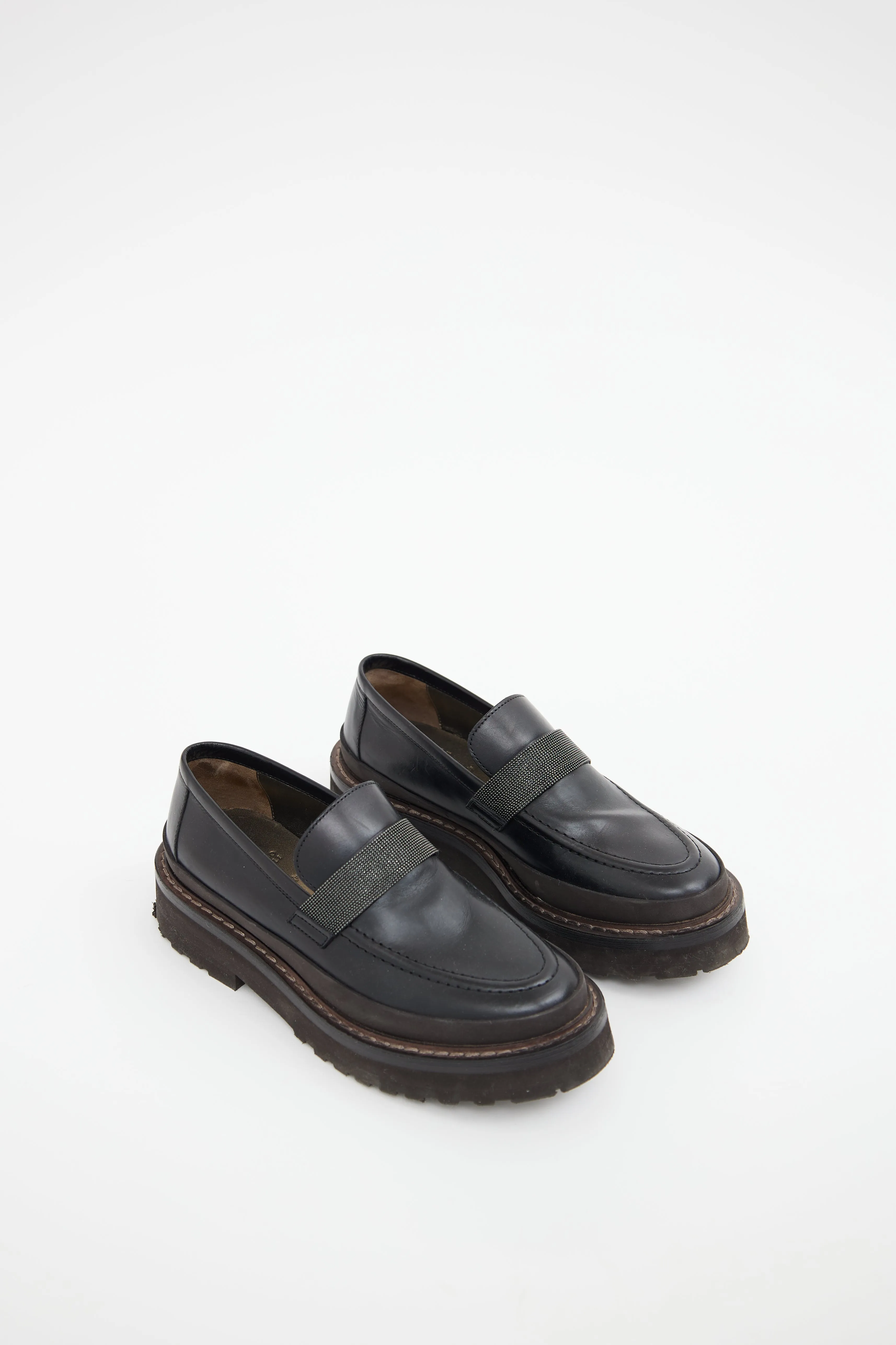 Black Monili Platform Loafer