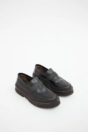 Black Monili Platform Loafer