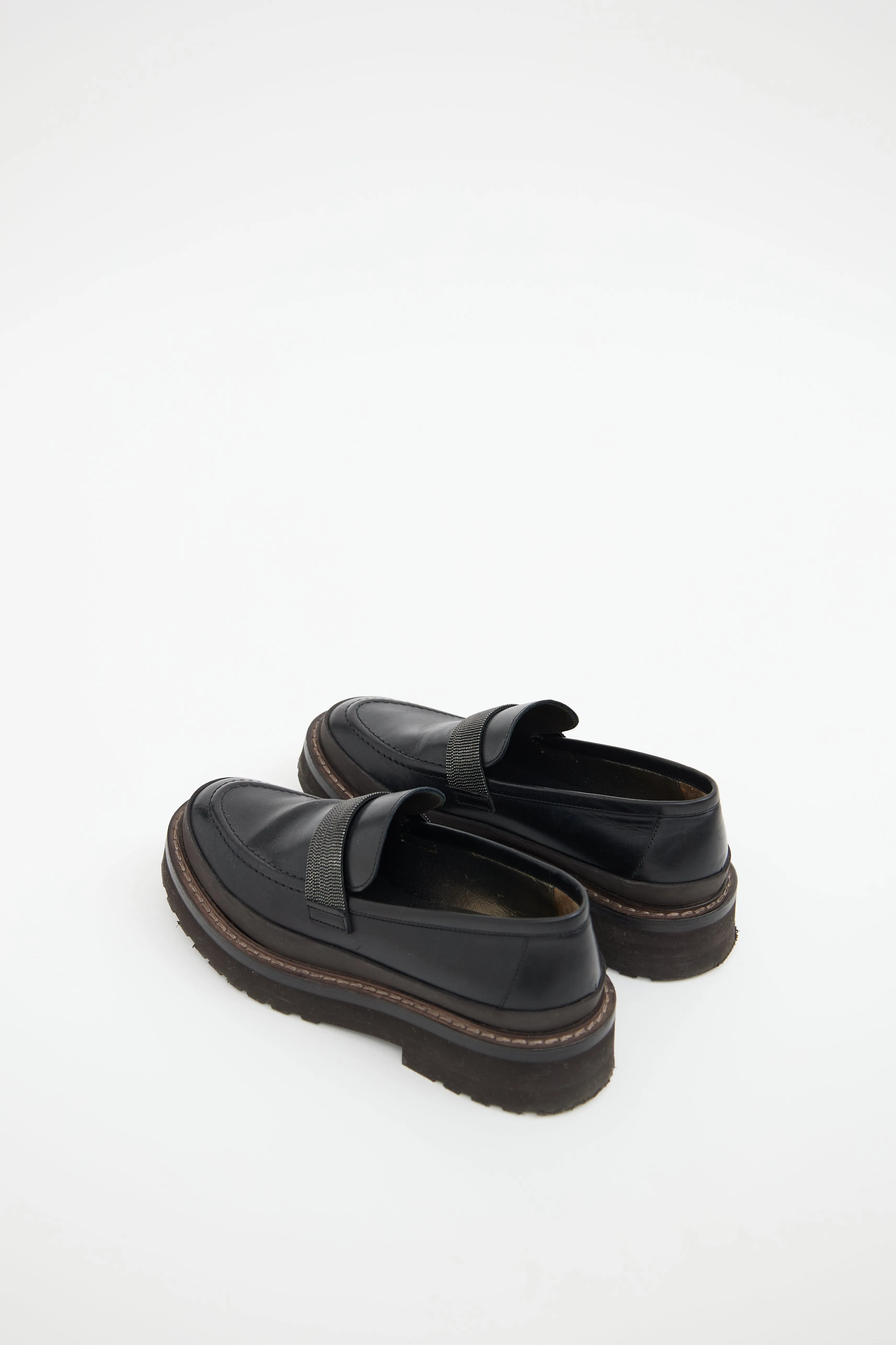 Black Monili Platform Loafer
