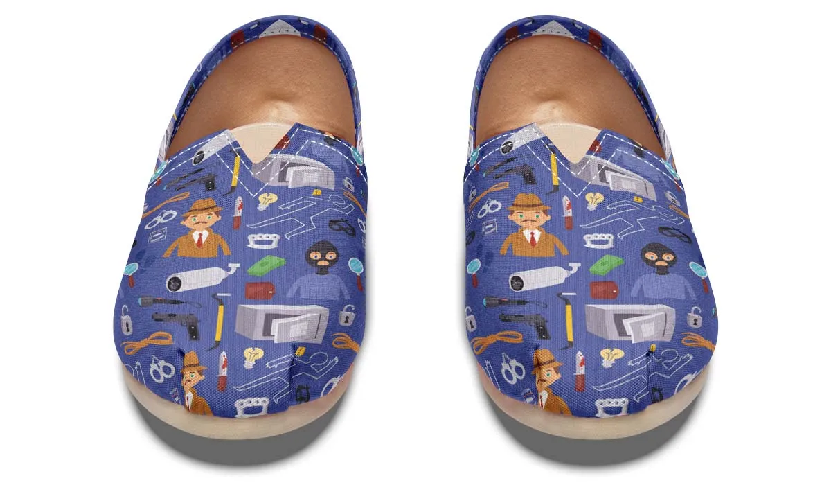 Cartoon Crime Scene Casual Shoes