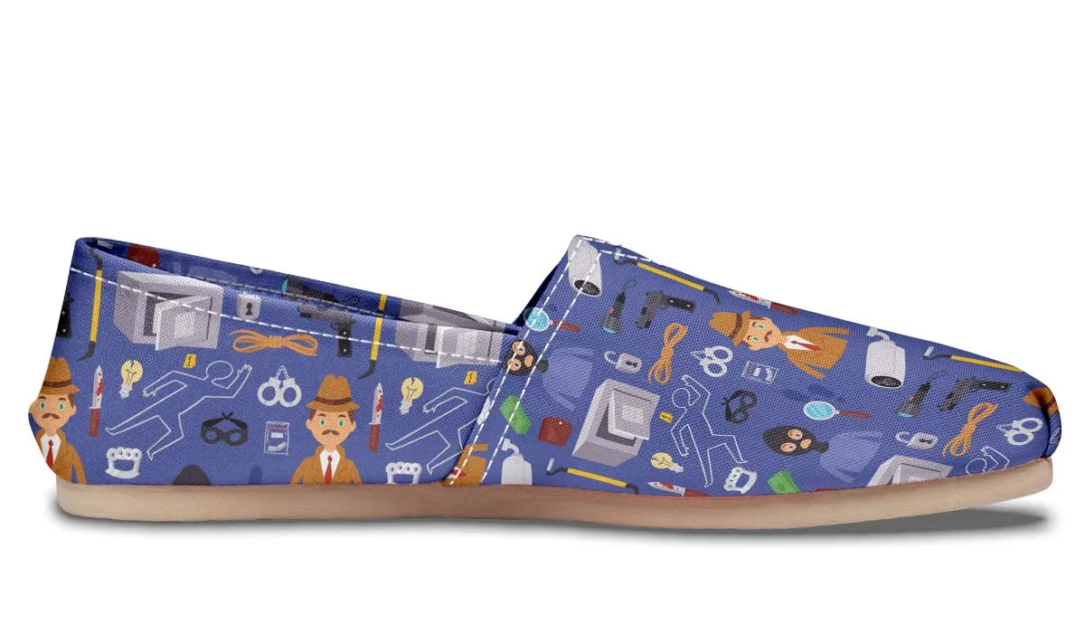 Cartoon Crime Scene Casual Shoes