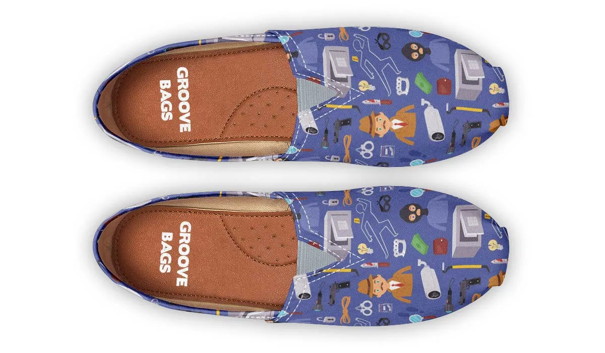 Cartoon Crime Scene Casual Shoes