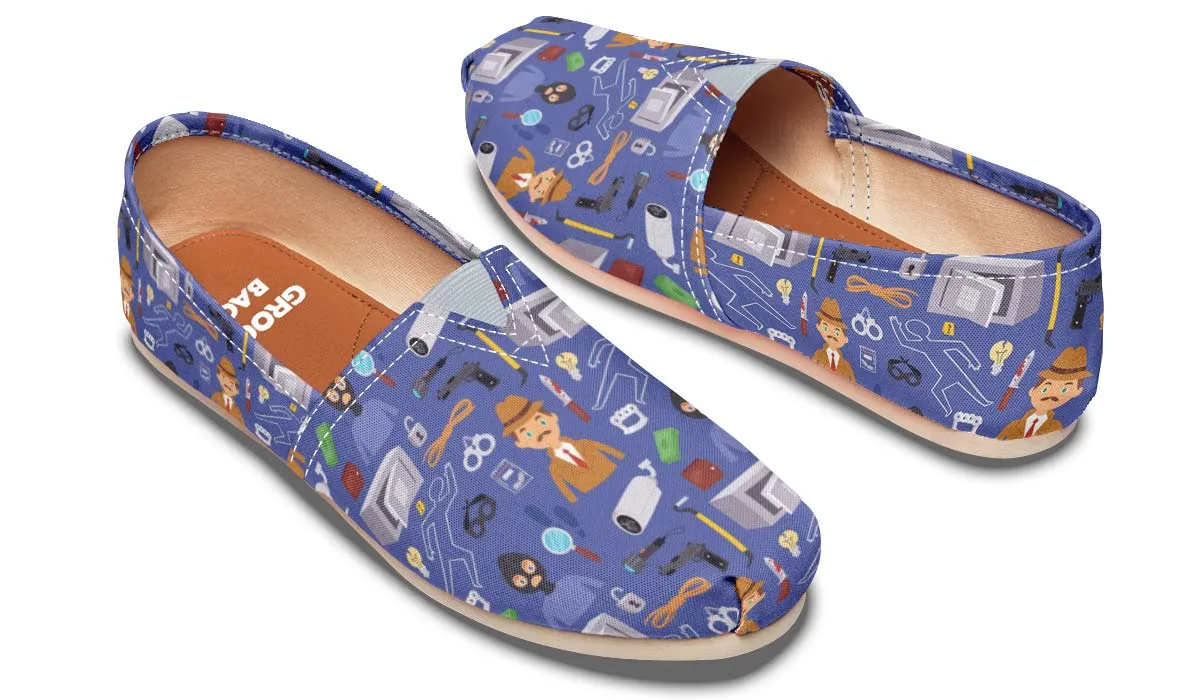 Cartoon Crime Scene Casual Shoes