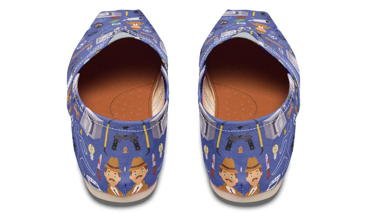 Cartoon Crime Scene Casual Shoes