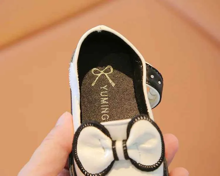 Children's Casual Shoes - Black White Sweet and Cute Bowknot - F11191