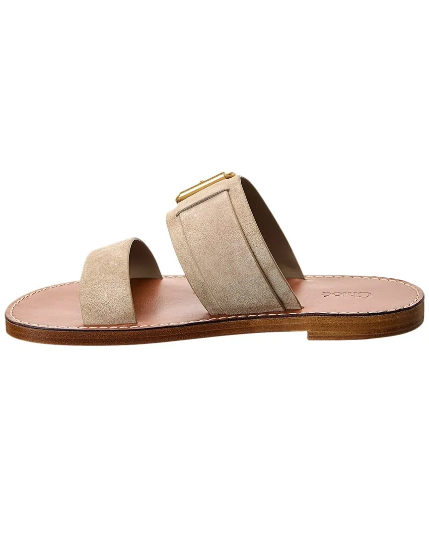 Chloé Rebecca Double Strap Suede Sandal
