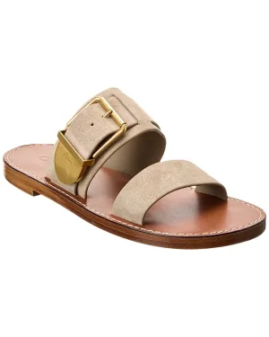 Chloé Rebecca Double Strap Suede Sandal