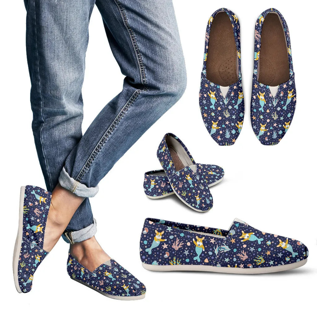 Corgi Mermaid Casual Shoes