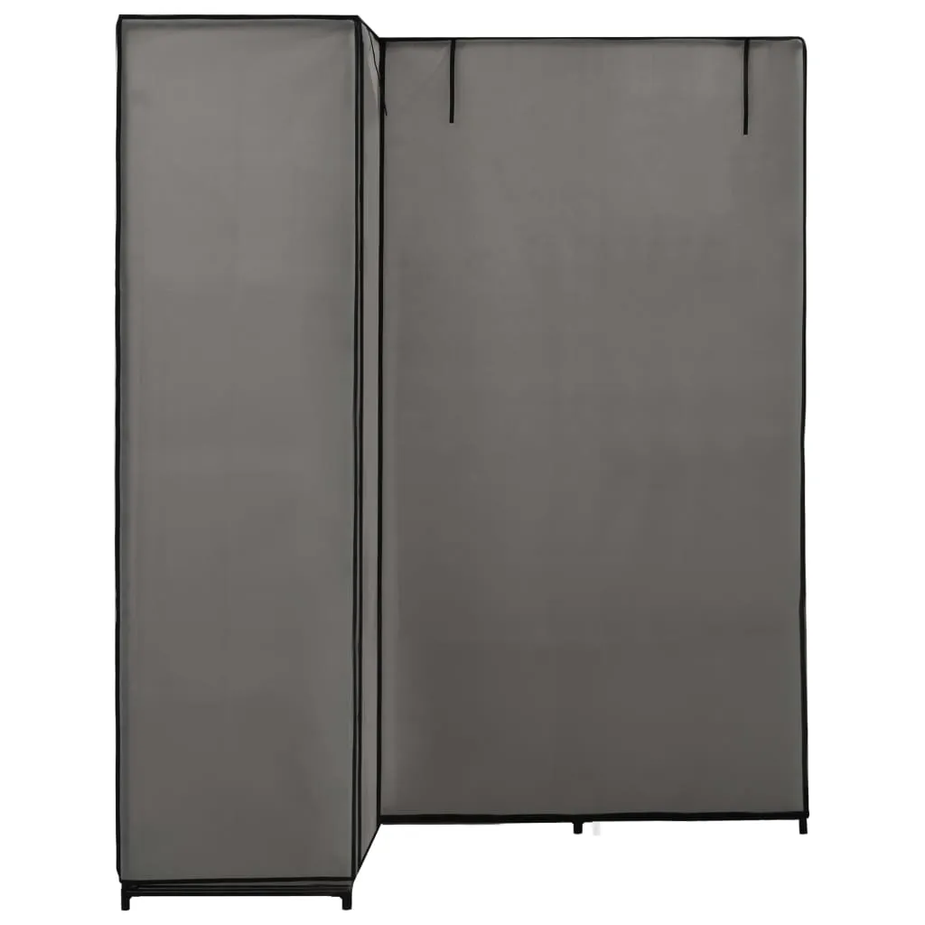 Corner Wardrobe Grey 130x87x169 cm