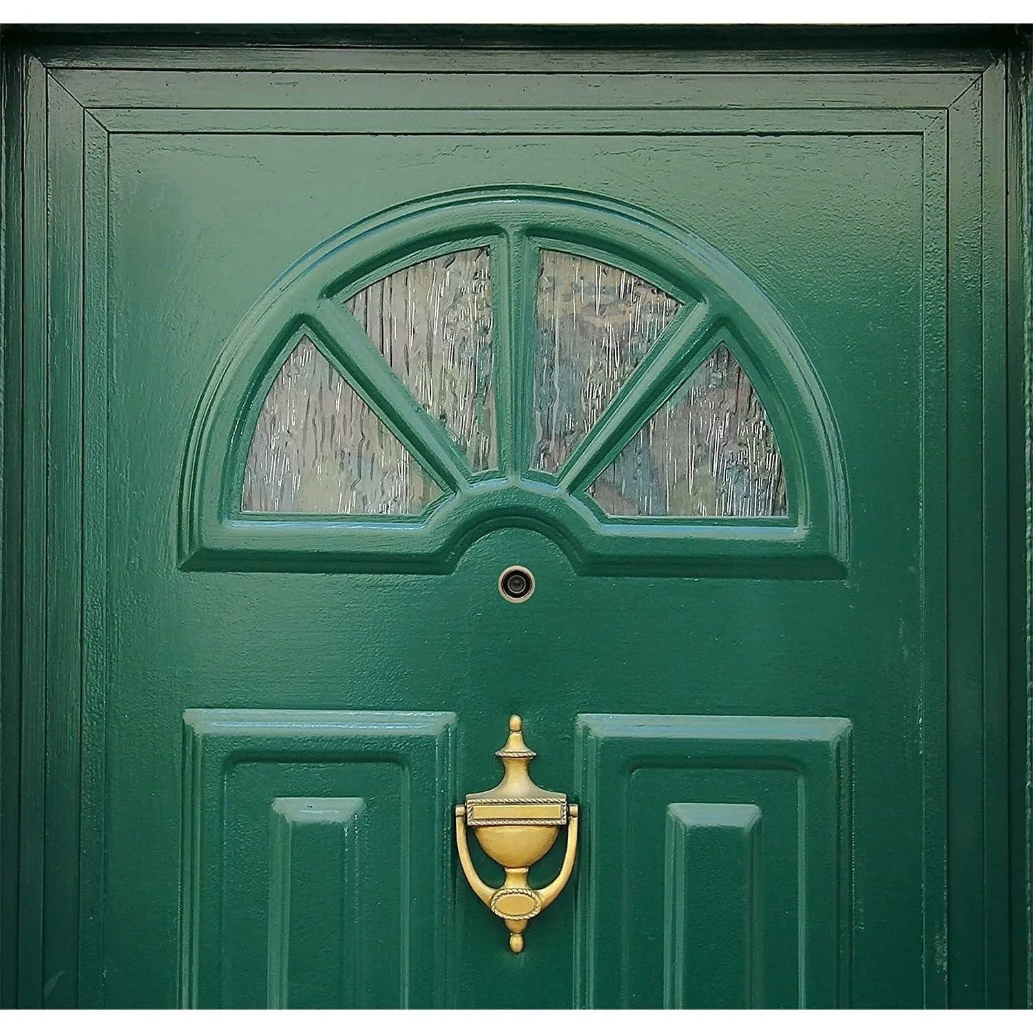 Door Viewer 200 Degree Glass Lens - 14mm Dia. - THICK 50-75mm Doors -  Polished Brass
