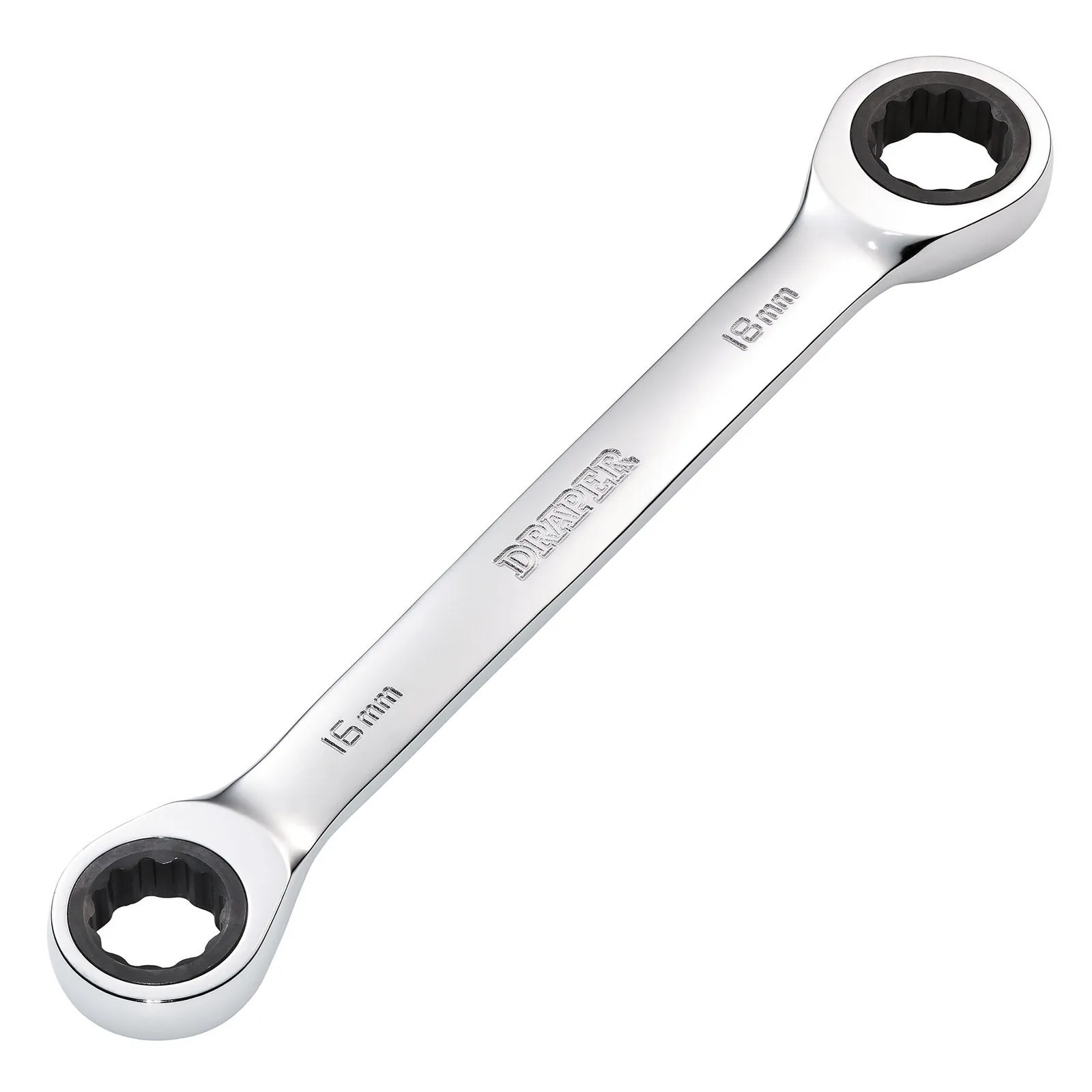 Draper Hi-Torq® Metric Double Ratchet Ring Spanner, 16 X 18mm - 8231BSMM