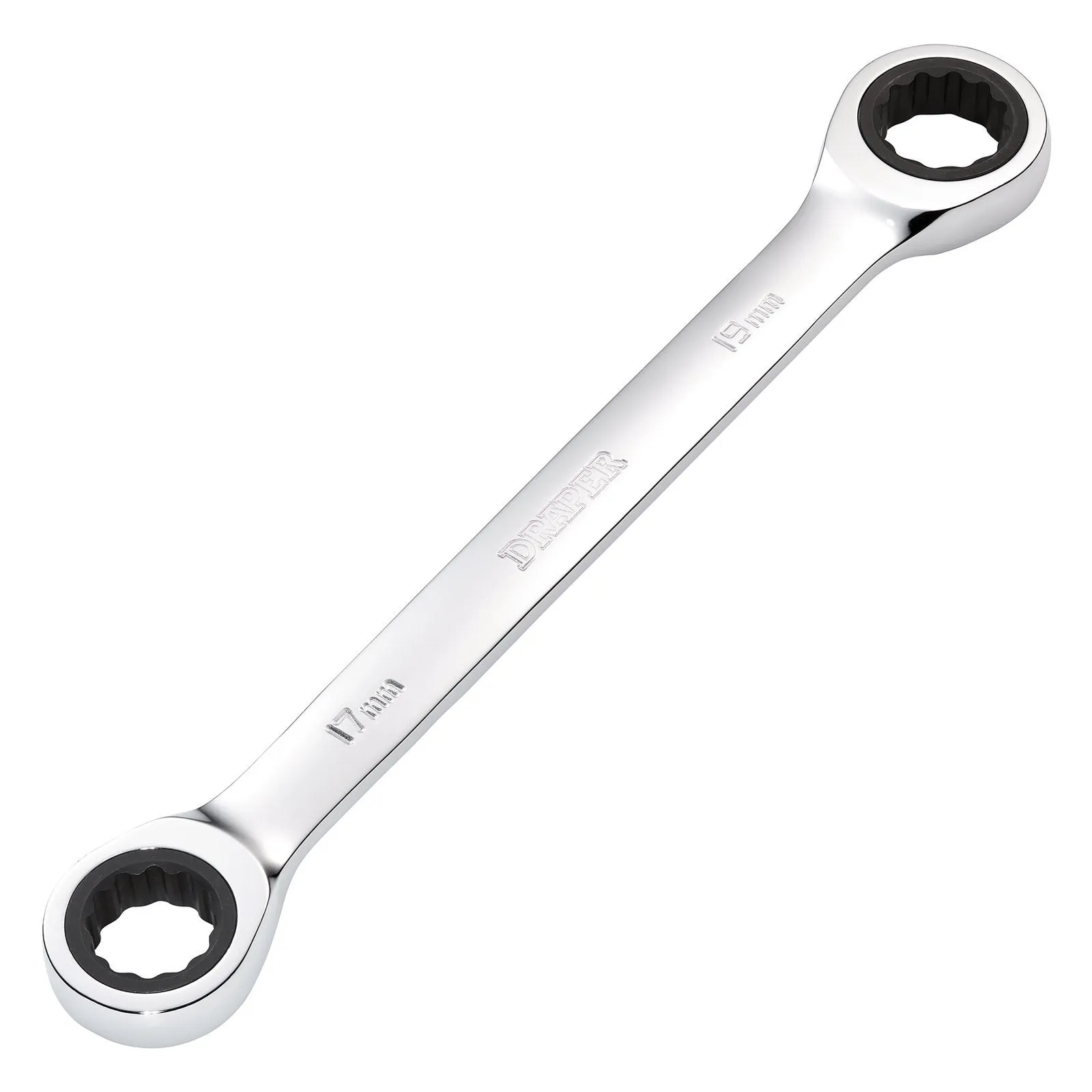Draper Hi-Torq® Metric Double Ratchet Ring Spanner, 17 X 19mm - 8231BSMM