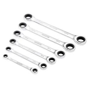 Draper Hi-Torq® Metric Double Ratchet Ring Spanner Set (6 Piece) - 8231BSMM/6