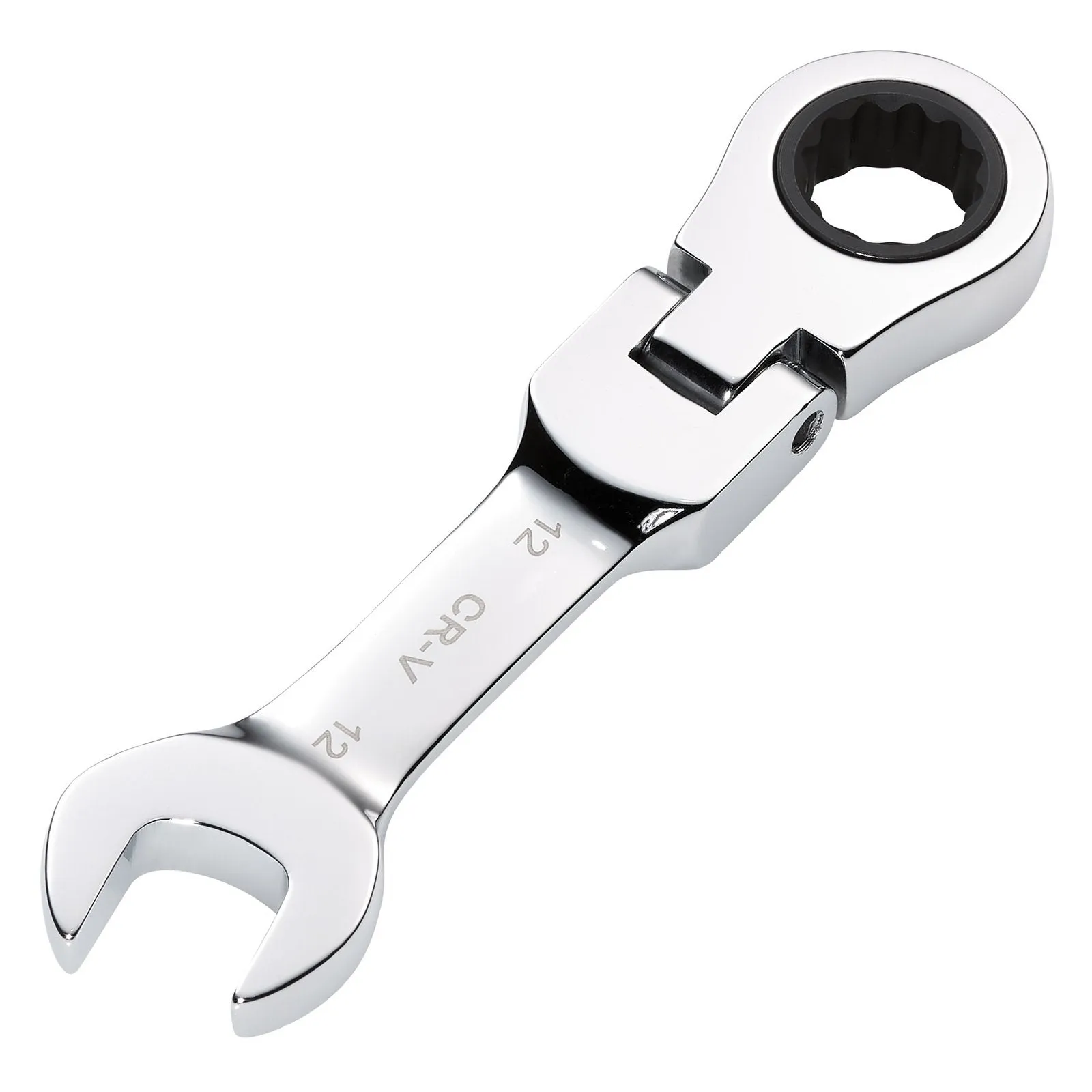 Draper Hi-Torq® Metric Stubby Flexible Head Ratchet Combination Spanner, 12mm - 8230FMMBS
