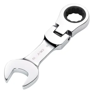 Draper Hi-Torq® Metric Stubby Flexible Head Ratchet Combination Spanner, 19mm - 8230FMMBS