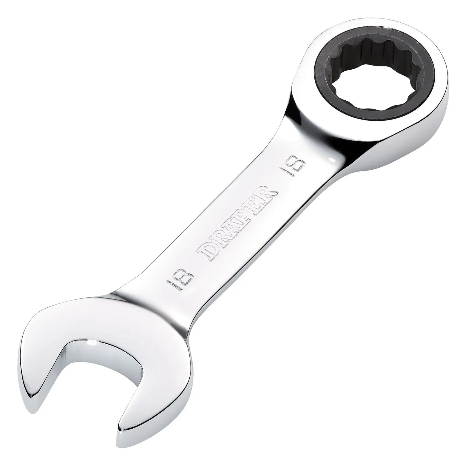 Draper Hi-Torq® Metric Stubby Ratchet Combination Spanner, 18mm - 8230MMS