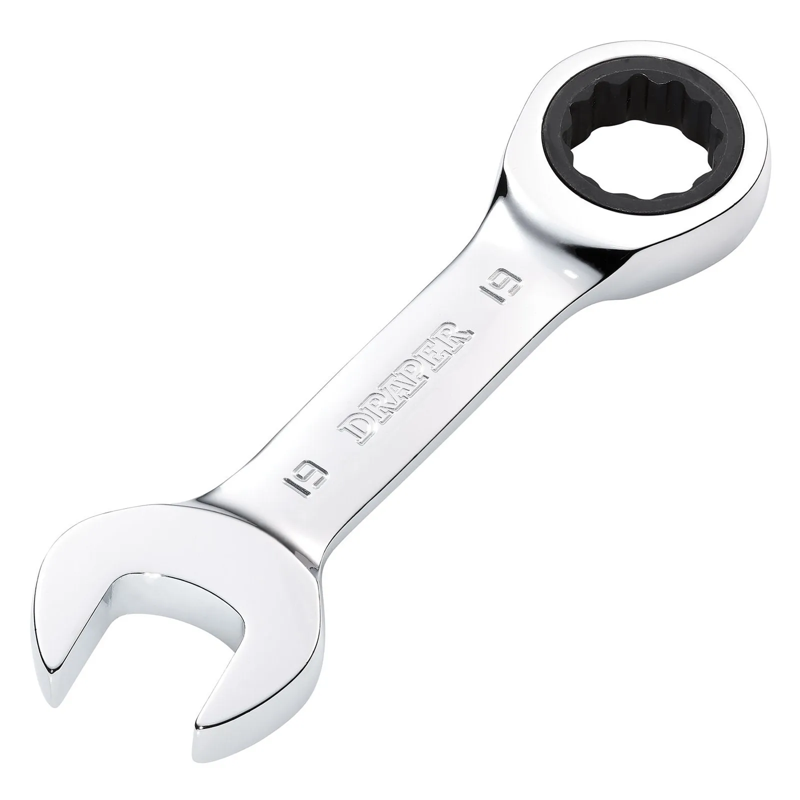 Draper Hi-Torq® Metric Stubby Ratchet Combination Spanner, 19mm - 8230MMS