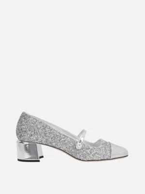 Elisa Glitter Mary-Jane Pumps