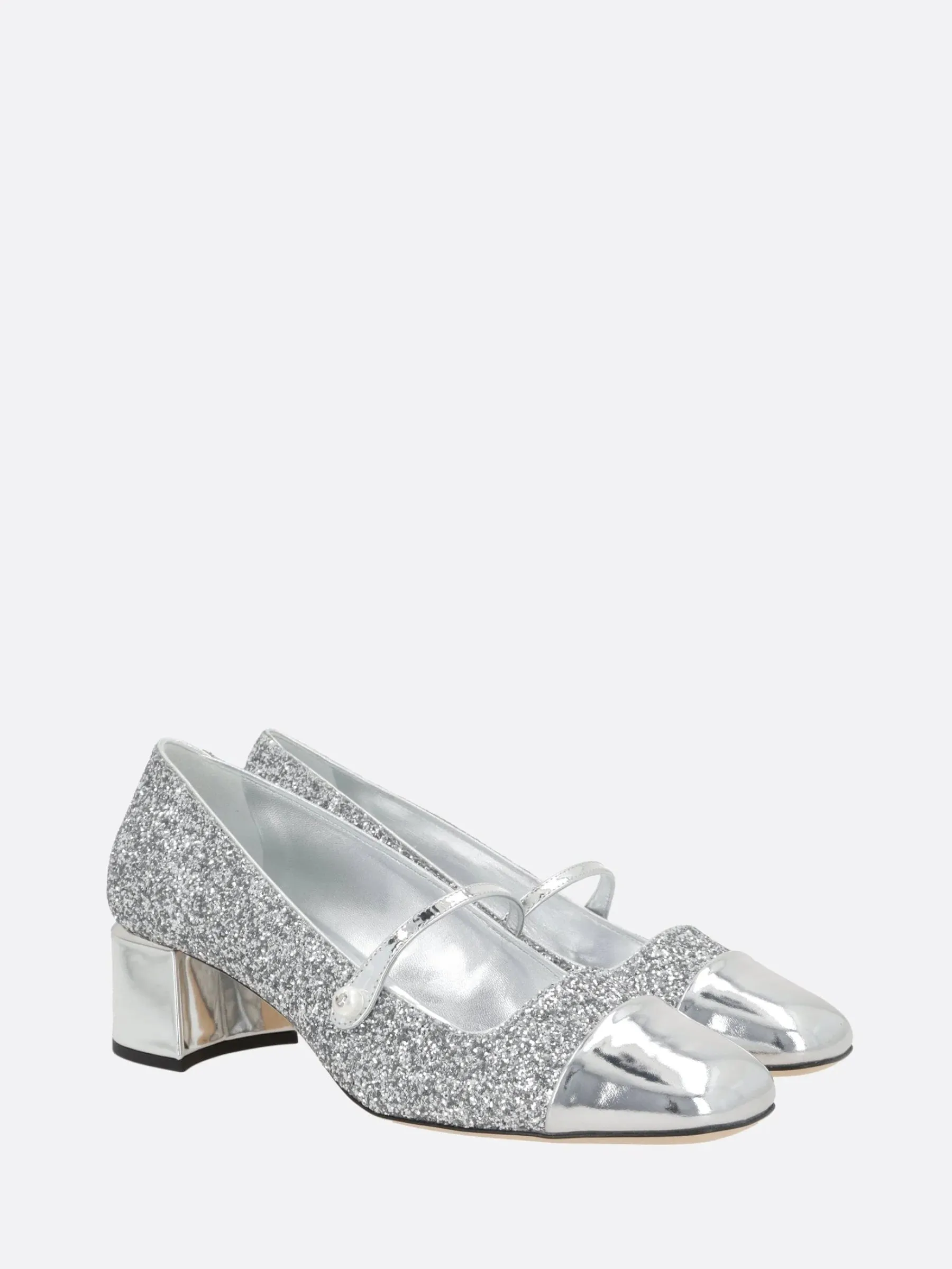 Elisa Glitter Mary-Jane Pumps