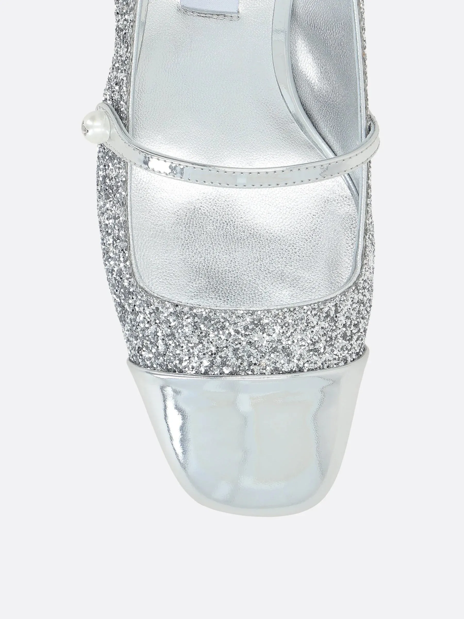 Elisa Glitter Mary-Jane Pumps