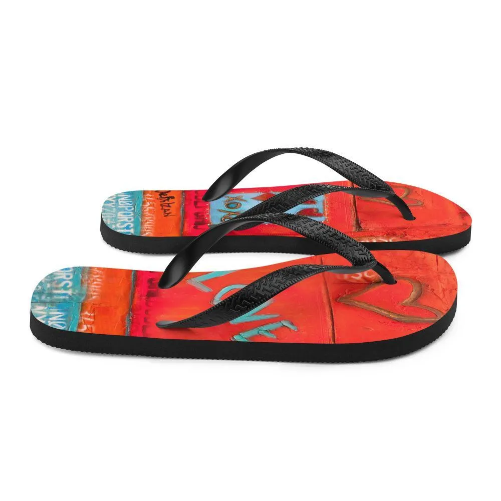 Falling for You Flip Flops
