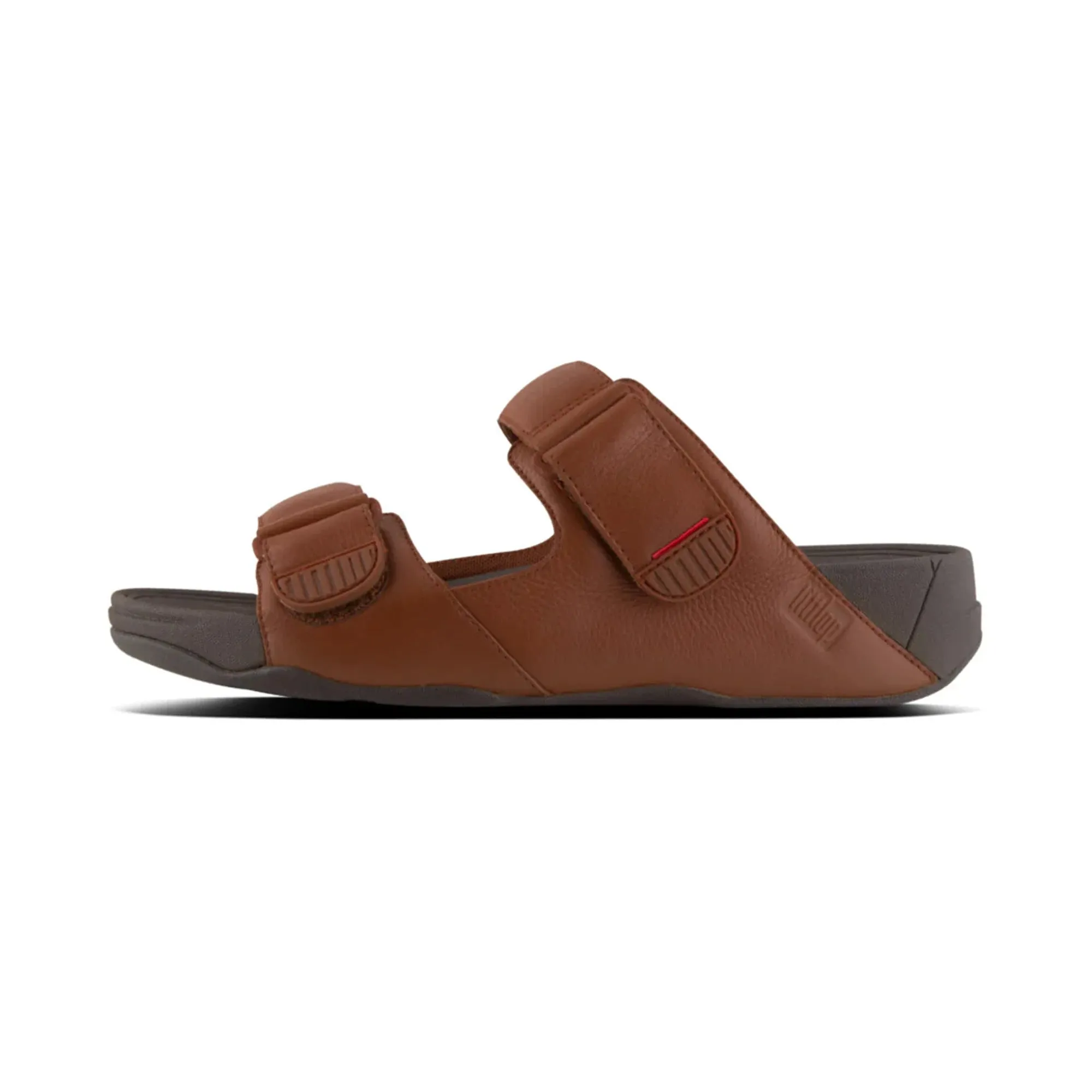 FITFLOP MENS GOGH MOC SLIDES - DARK BROWN