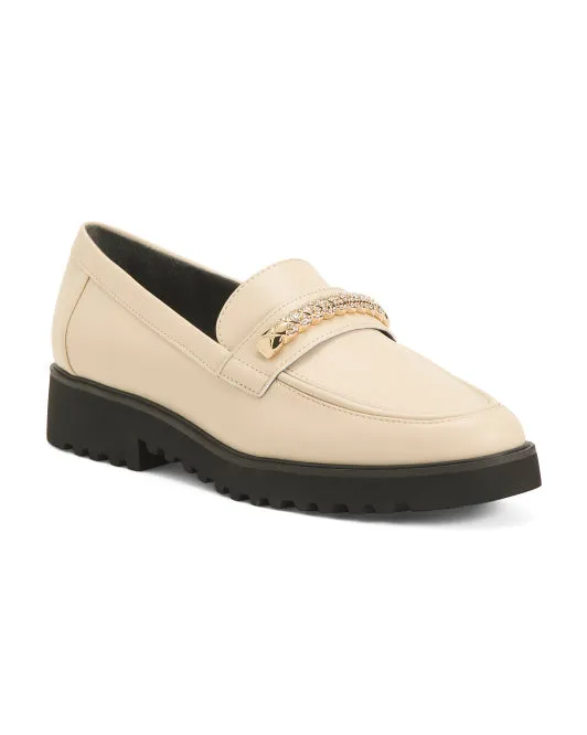 FRANCO SARTO Leather Carolbling Loafers