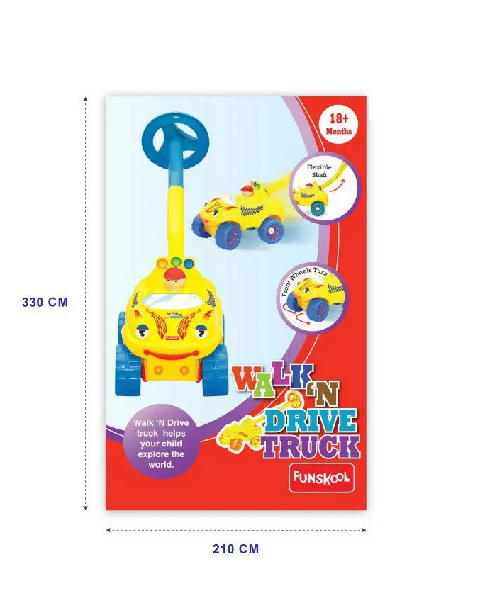 FUNSKOOL Walk N Drive Truck Toy