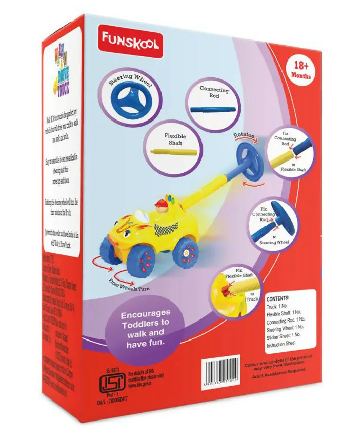 FUNSKOOL Walk N Drive Truck Toy