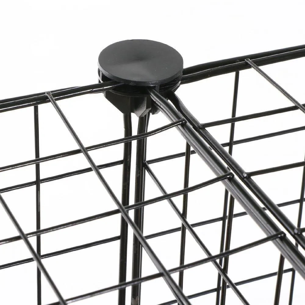 Genenic 12 Cube Closet Organizer, Garage Storage Racks Sets, Shelf Cabinet, Wire Grids Panels and Units for Books, Plants, Toys, Shoes, Clothes, Stainless Steel Black