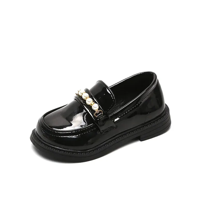 Girls Leather Shoes for School Party and Wedding