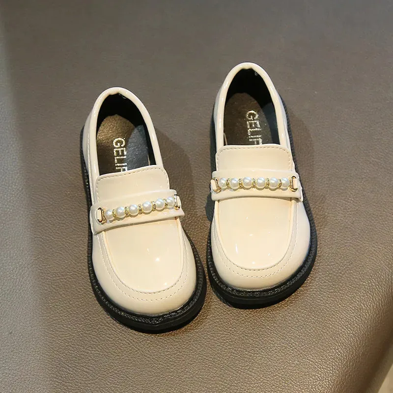 Girls Leather Shoes for School Party and Wedding