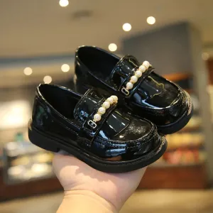 Girls Leather Shoes for School Party and Wedding