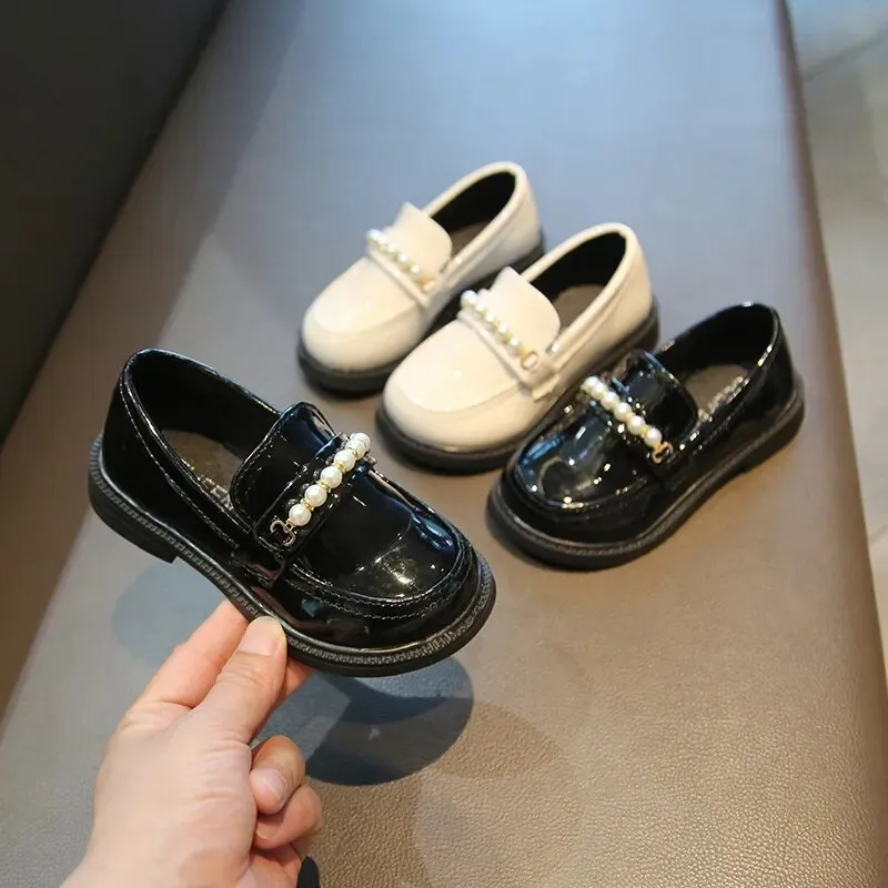 Girls Leather Shoes for School Party and Wedding