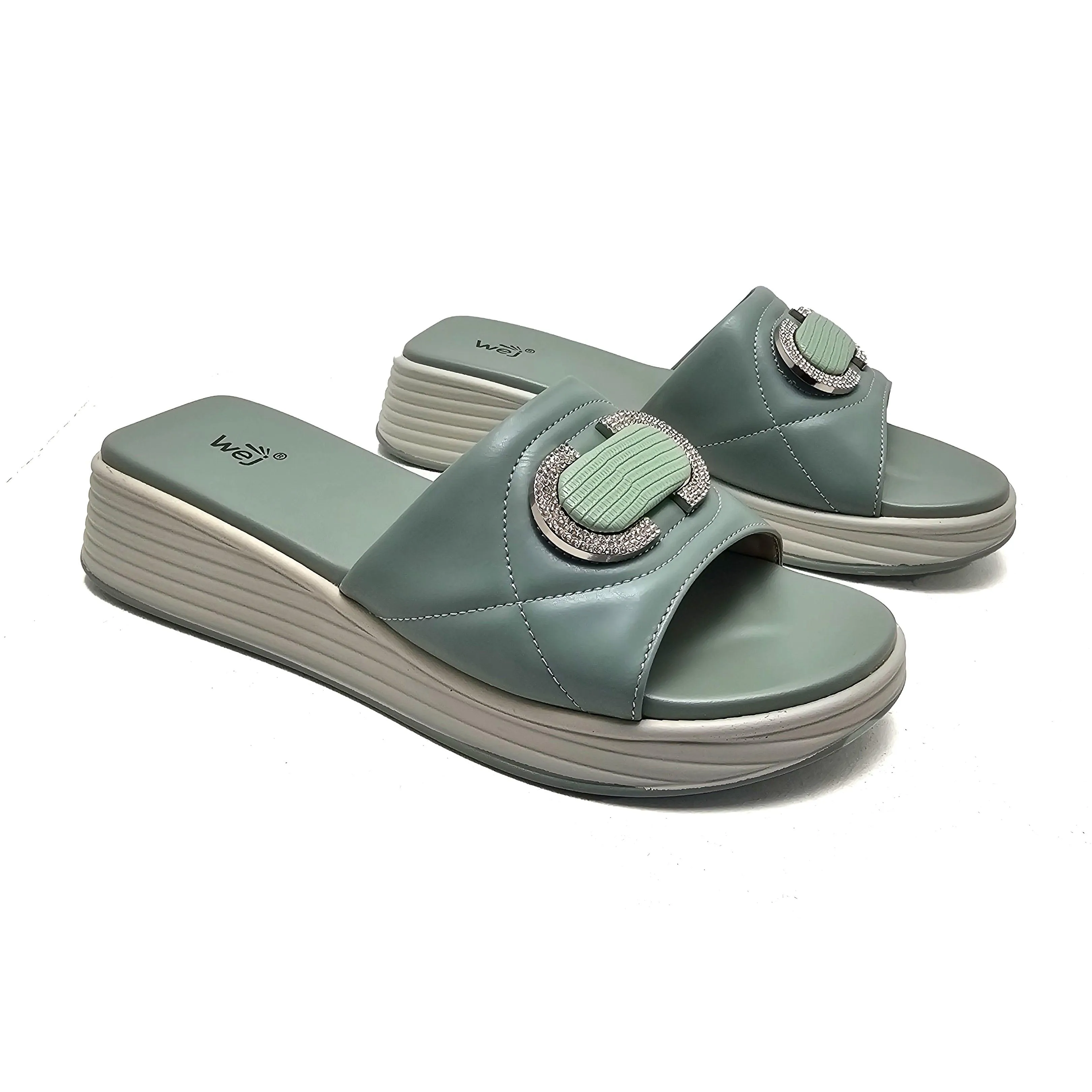 Green Pu Slipper