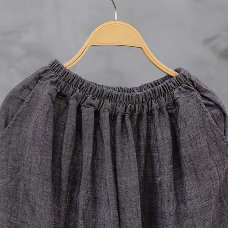 Grey Pleated Palazzo Pants  | Zen