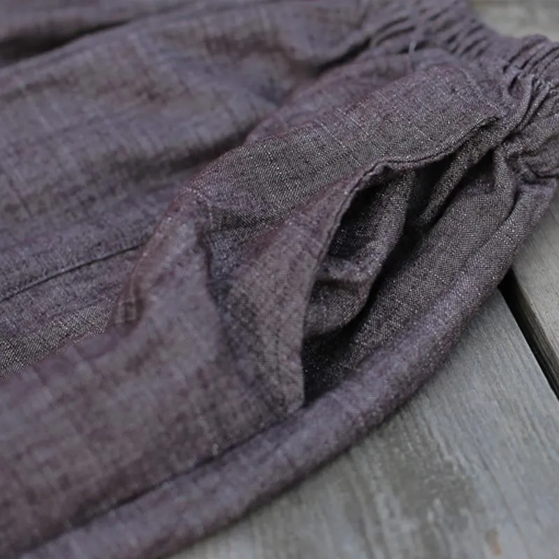 Grey Pleated Palazzo Pants  | Zen