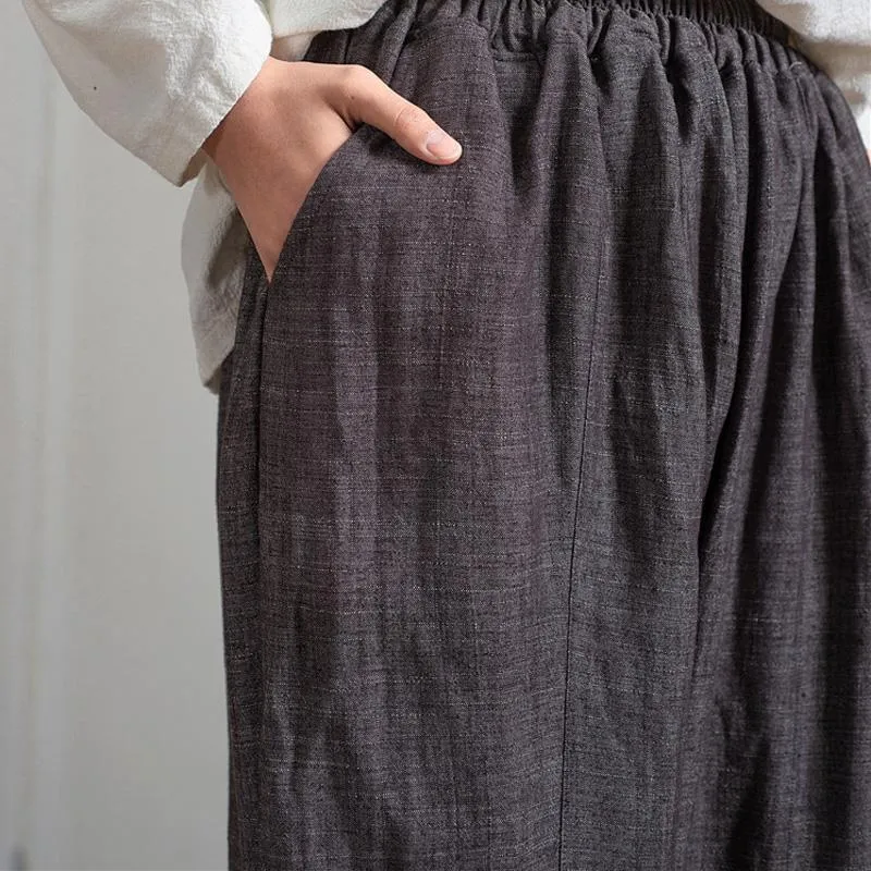 Grey Pleated Palazzo Pants  | Zen